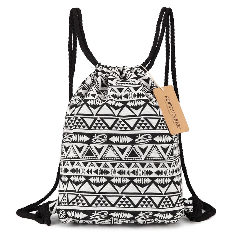 Jahrgang Kordelzug Tasche