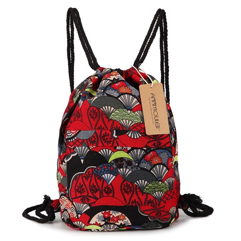 Jahrgang Kordelzug Tasche