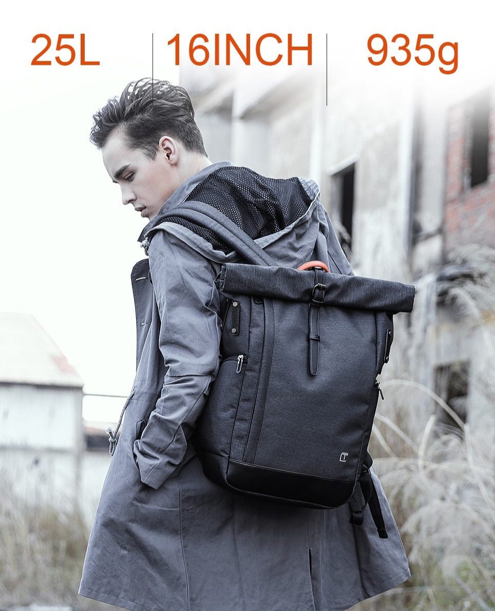 Rolltop Männer Laptop Rucksack