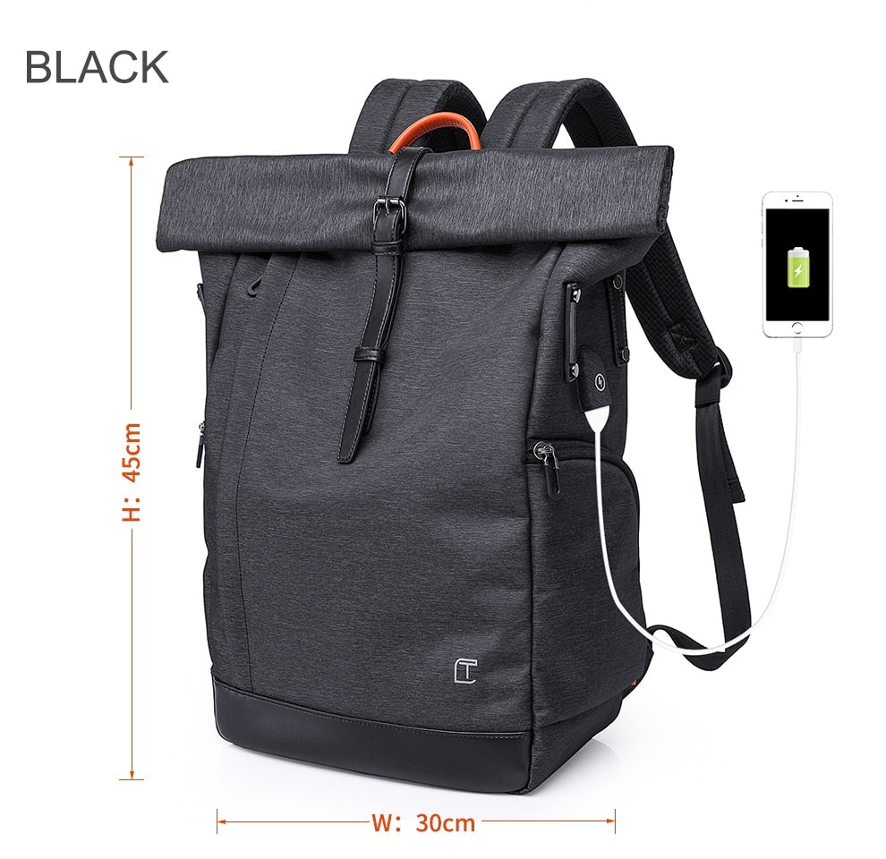 Rolltop Männer Laptop Rucksack