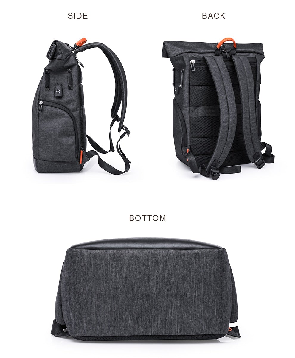 Rolltop Männer Laptop Rucksack