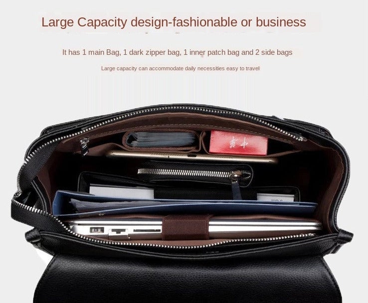 Laptop Leder Rucksack