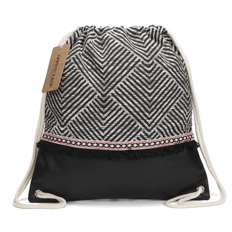 Bohemien Kordelzug Tasche