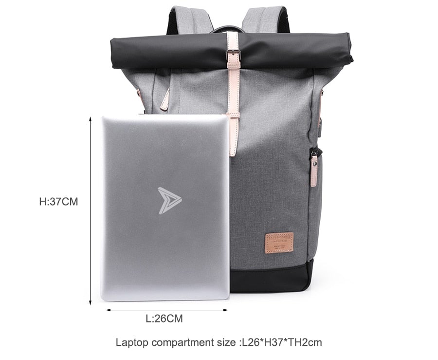 Wasserdichter Rolltop Rucksack Damen