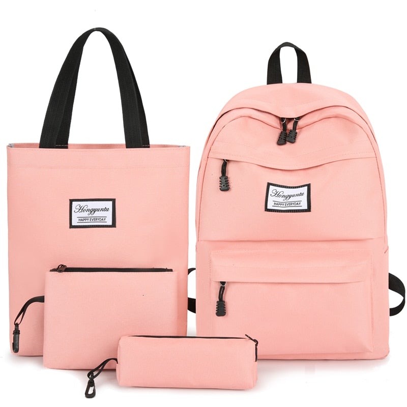 Damen Rucksack 4Stücke Set
