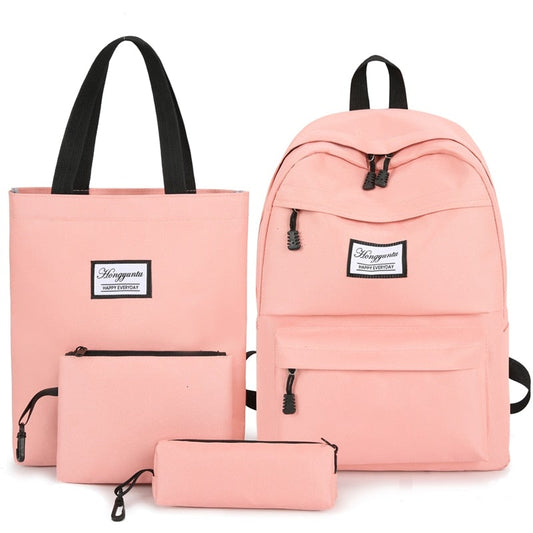 Damen Rucksack 4Stücke Set