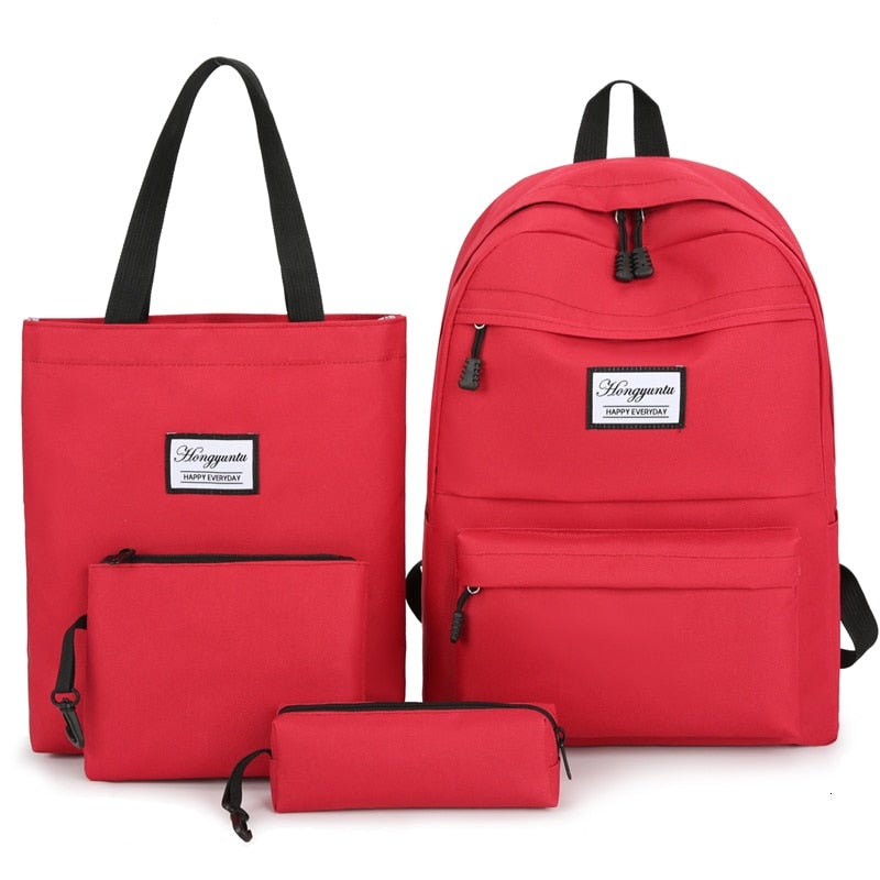 Damen Rucksack 4Stücke Set