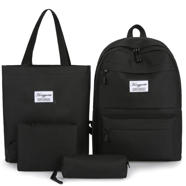 Damen Rucksack 4Stücke Set