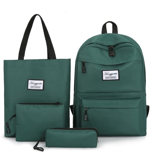 Damen Rucksack 4Stücke Set