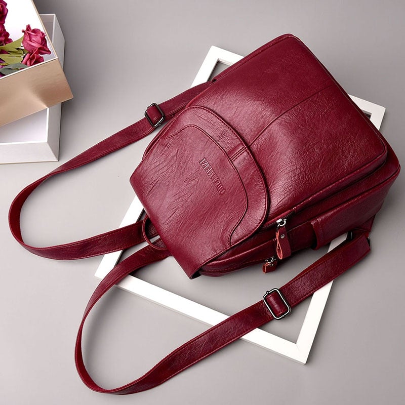 Leder Rucksack Damen