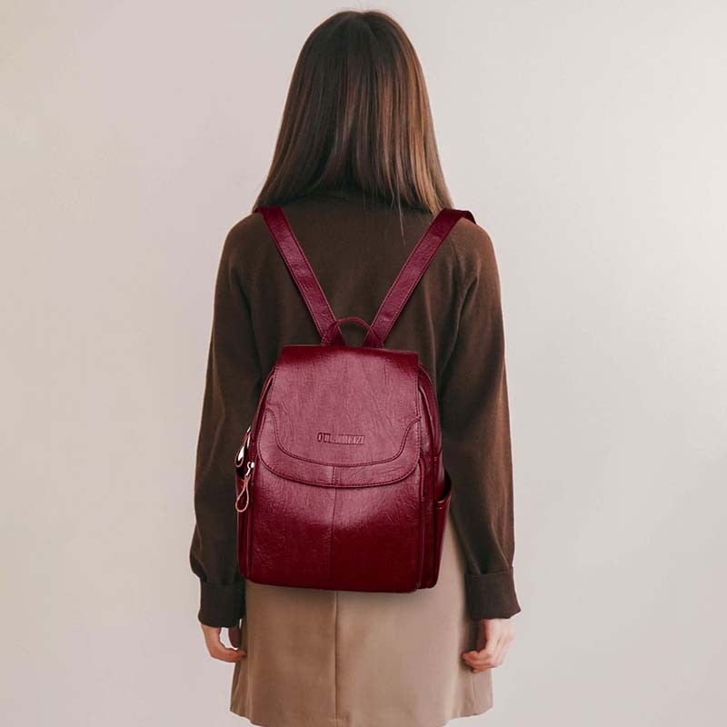 Leder Rucksack Damen