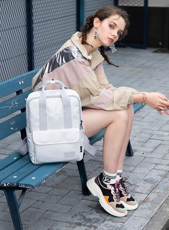 Schule Rucksack Quadrat