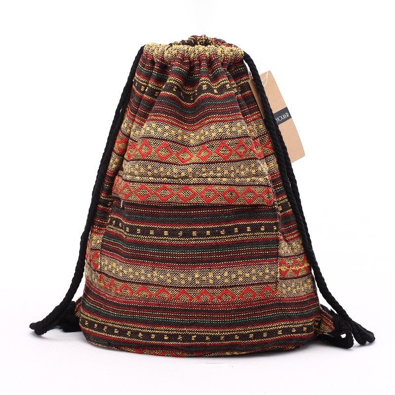Hipster Kordelzug Tasche