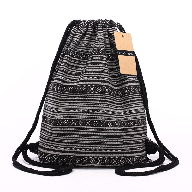 Hipster Kordelzug Tasche