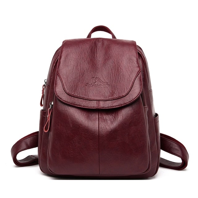 Leder Rucksack Damen