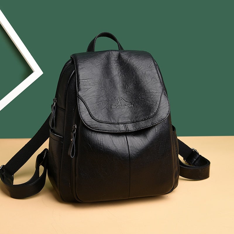 Leder Rucksack Damen