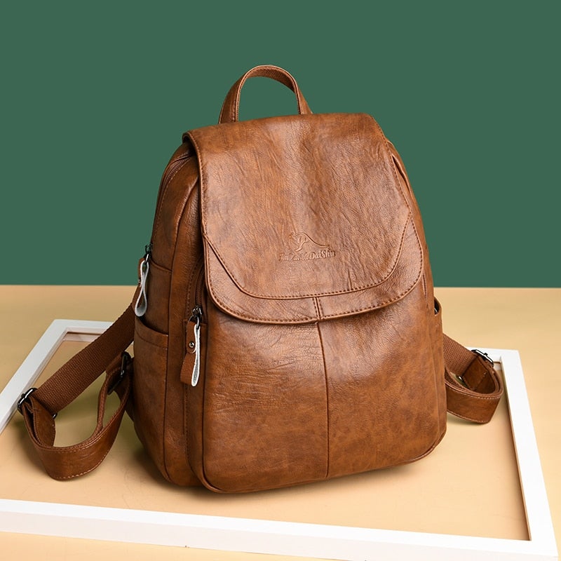 Leder Rucksack Damen