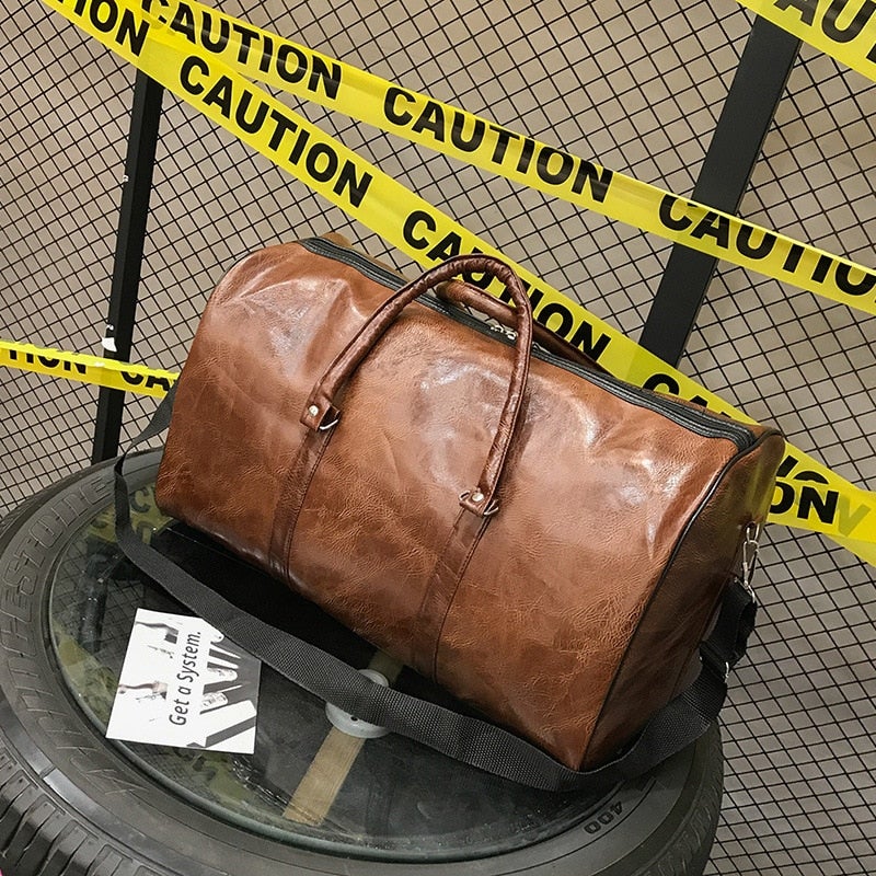 Leder Wochenende Tasche