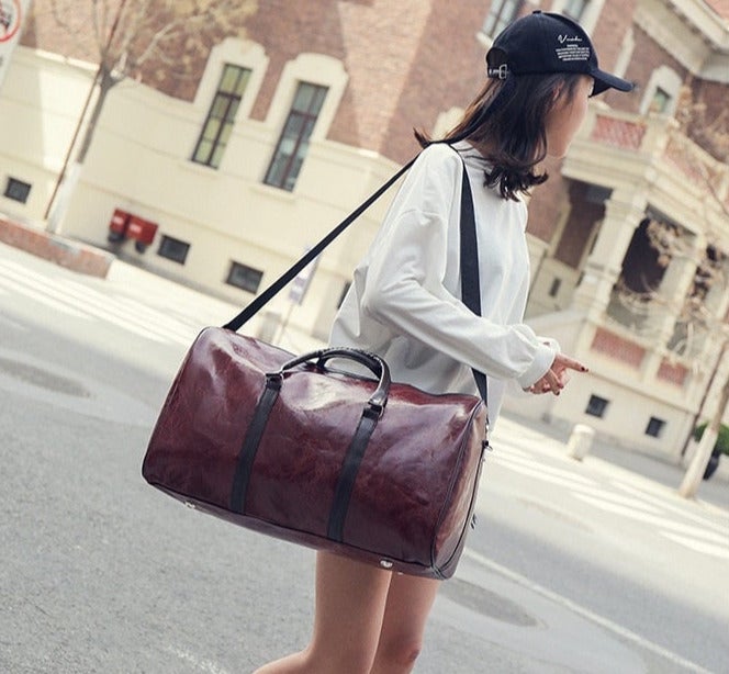 Leder Wochenende Tasche