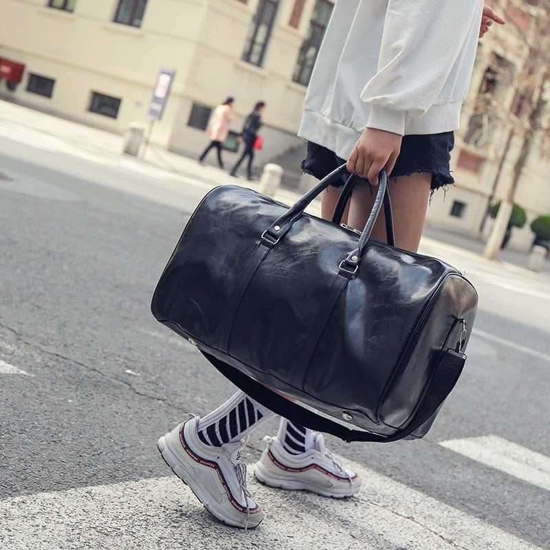 Leder Wochenende Tasche