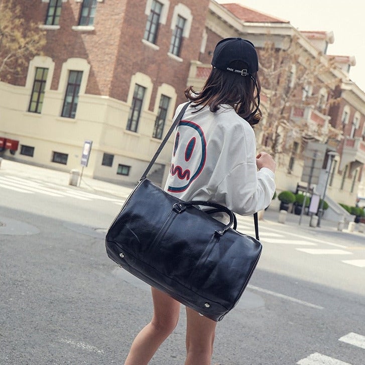 Leder Wochenende Tasche