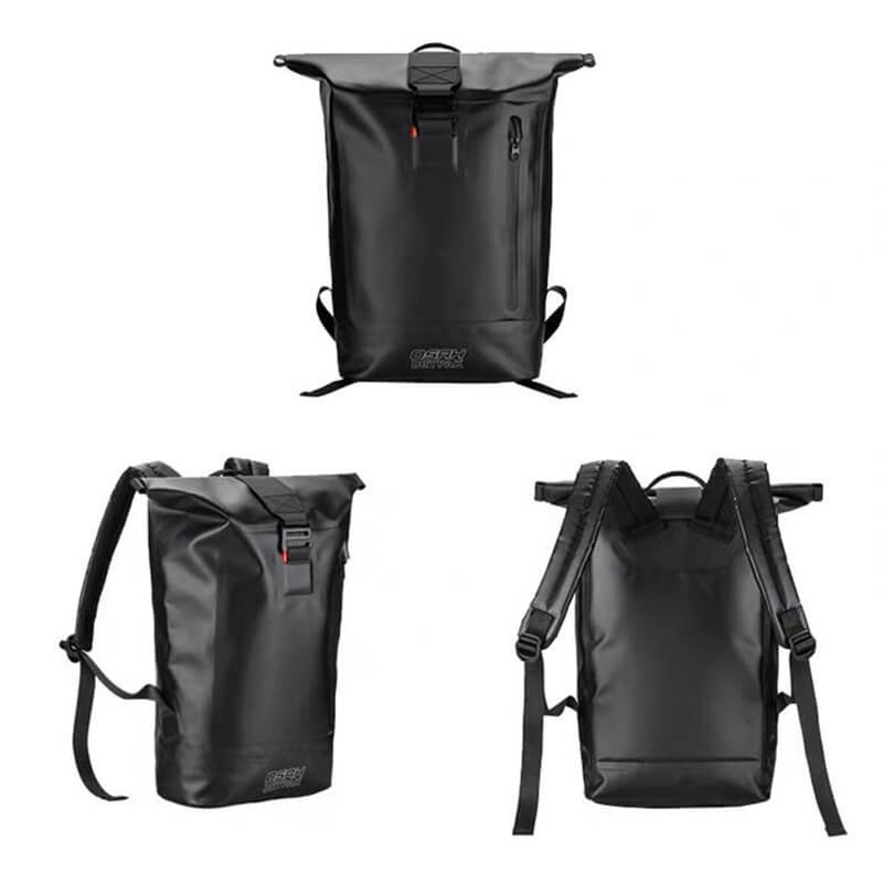 Leder Rolltop Abnehmbar Rucksack