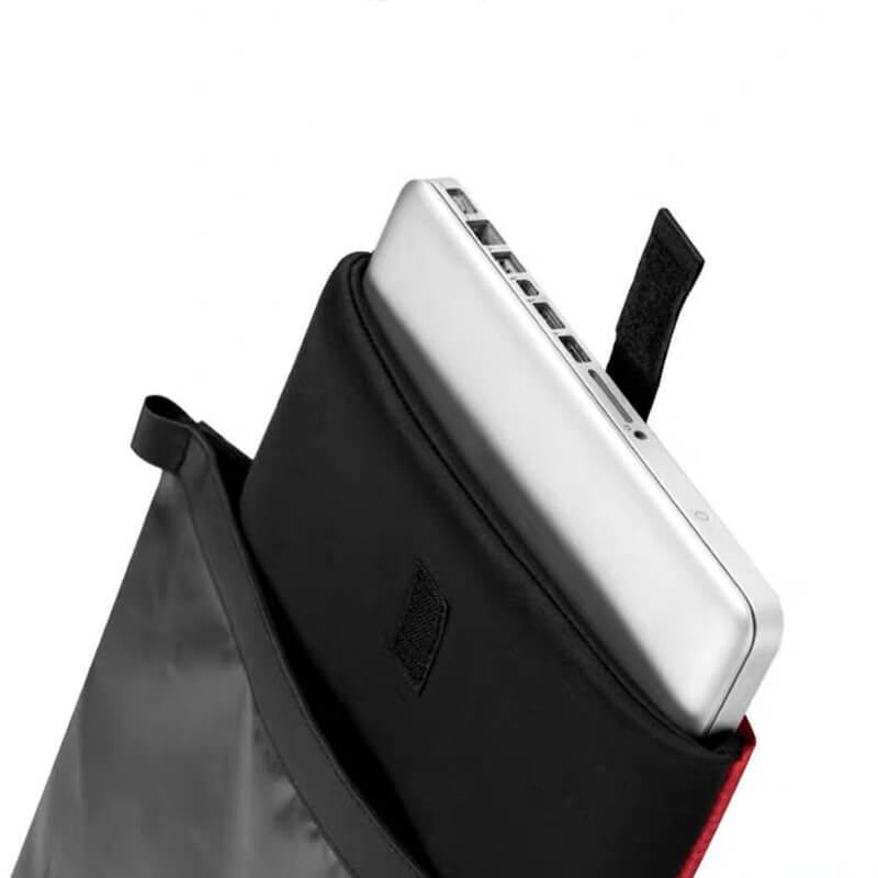 Leder Rolltop Abnehmbar Rucksack