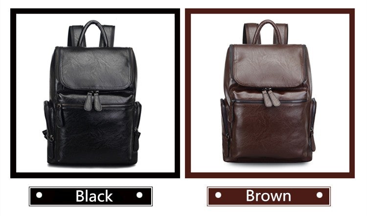 Leder Schulter Rucksack