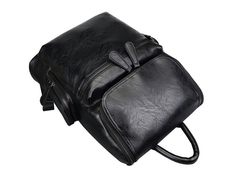 Leder Schulter Rucksack