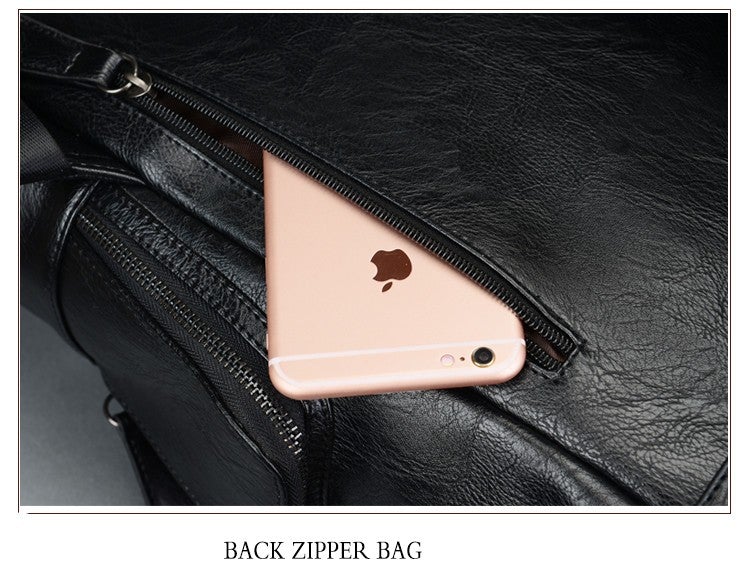 Leder Schulter Rucksack