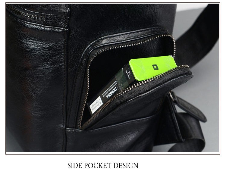 Leder Schulter Rucksack