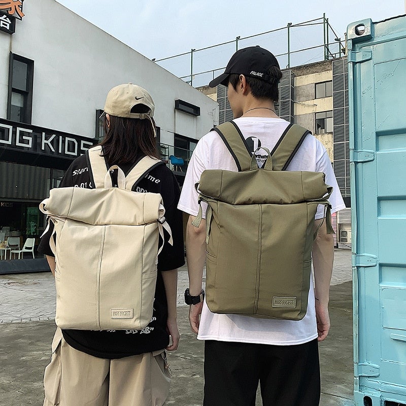 Roll top Nylon Rucksack