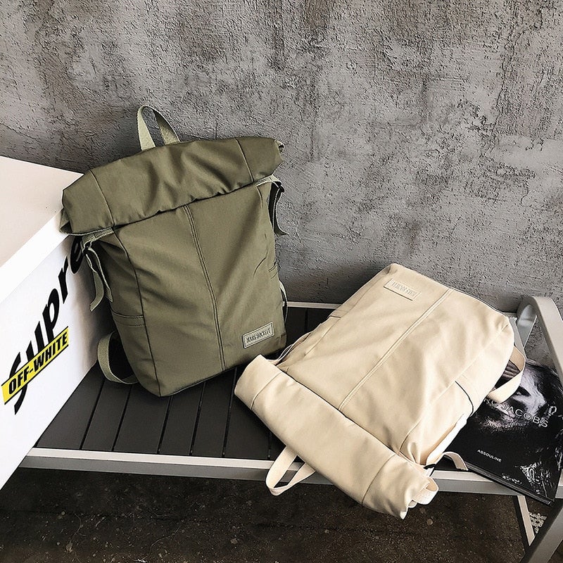 Roll top Nylon Rucksack