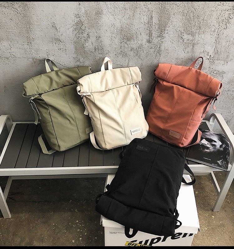 Roll top Nylon Rucksack