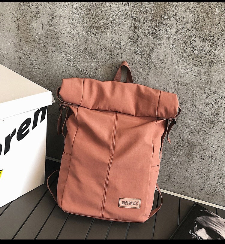 Roll top Nylon Rucksack