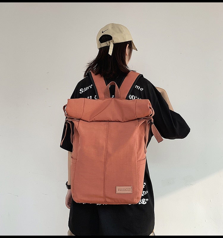 Roll top Nylon Rucksack