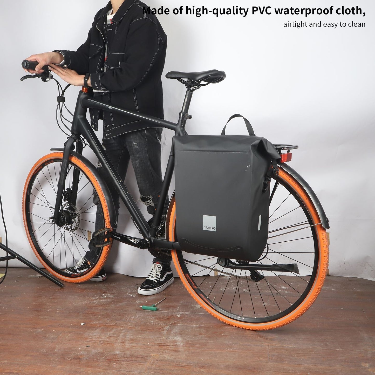 Roll-Laden Rucksack Fahrrad Fahrradtasche