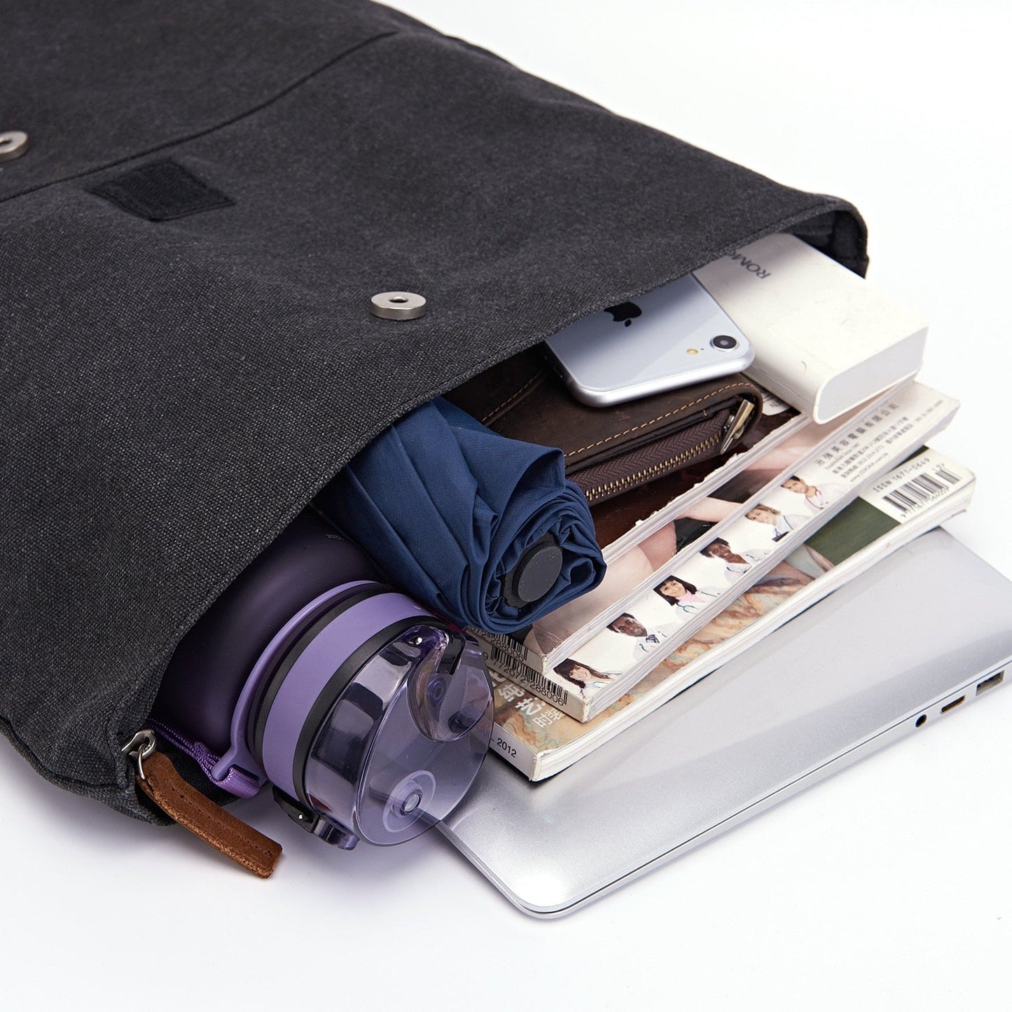 Rolltop Rucksack Draussen