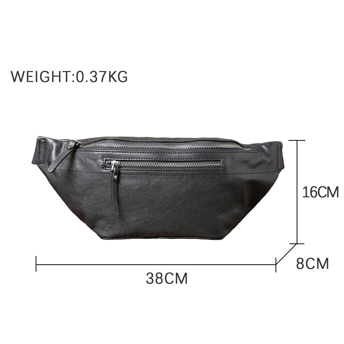 Rindsleder Leder Taille Tasche