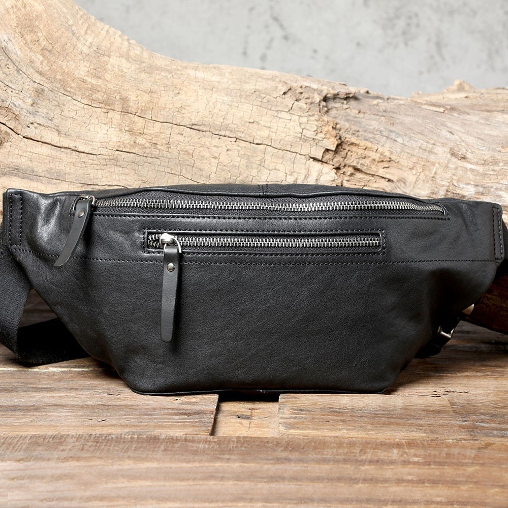 Rindsleder Leder Taille Tasche