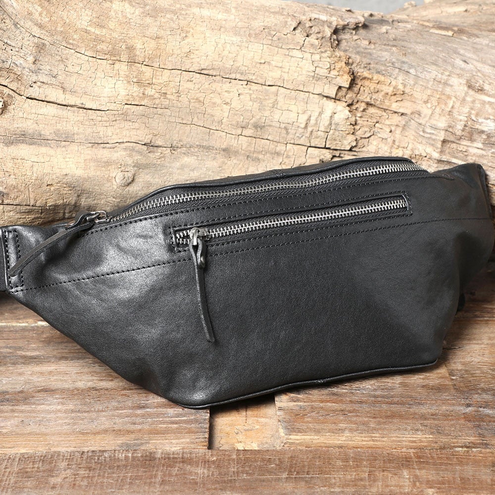 Rindsleder Leder Taille Tasche