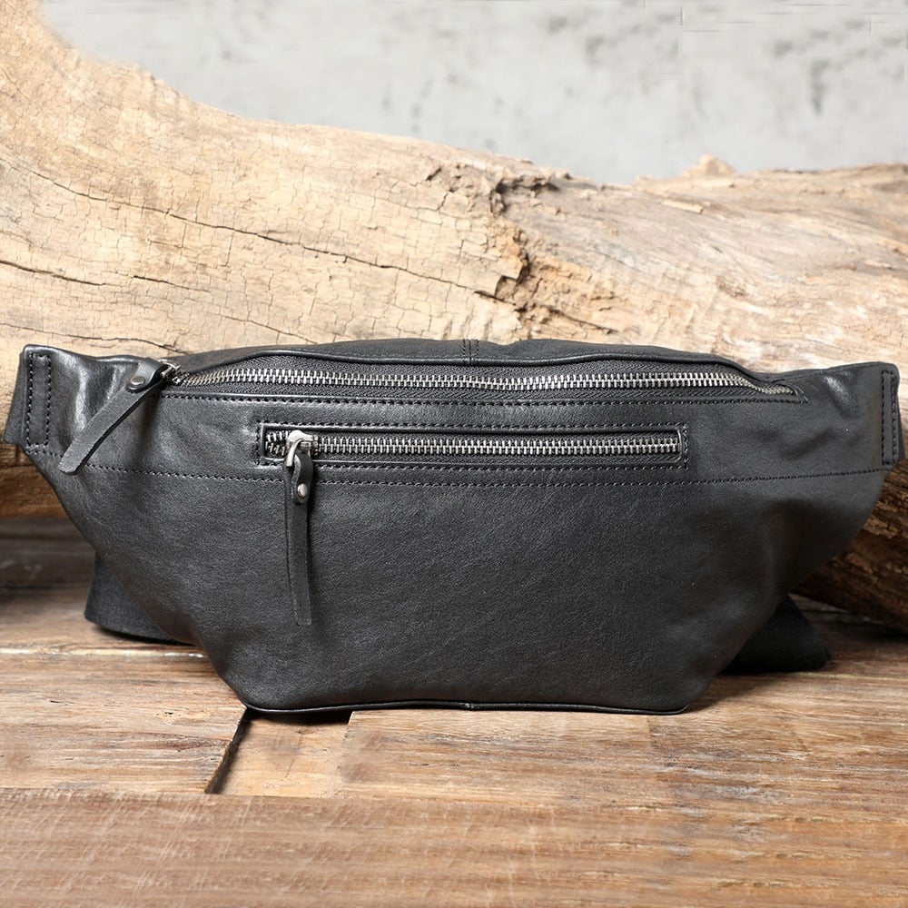 Rindsleder Leder Taille Tasche