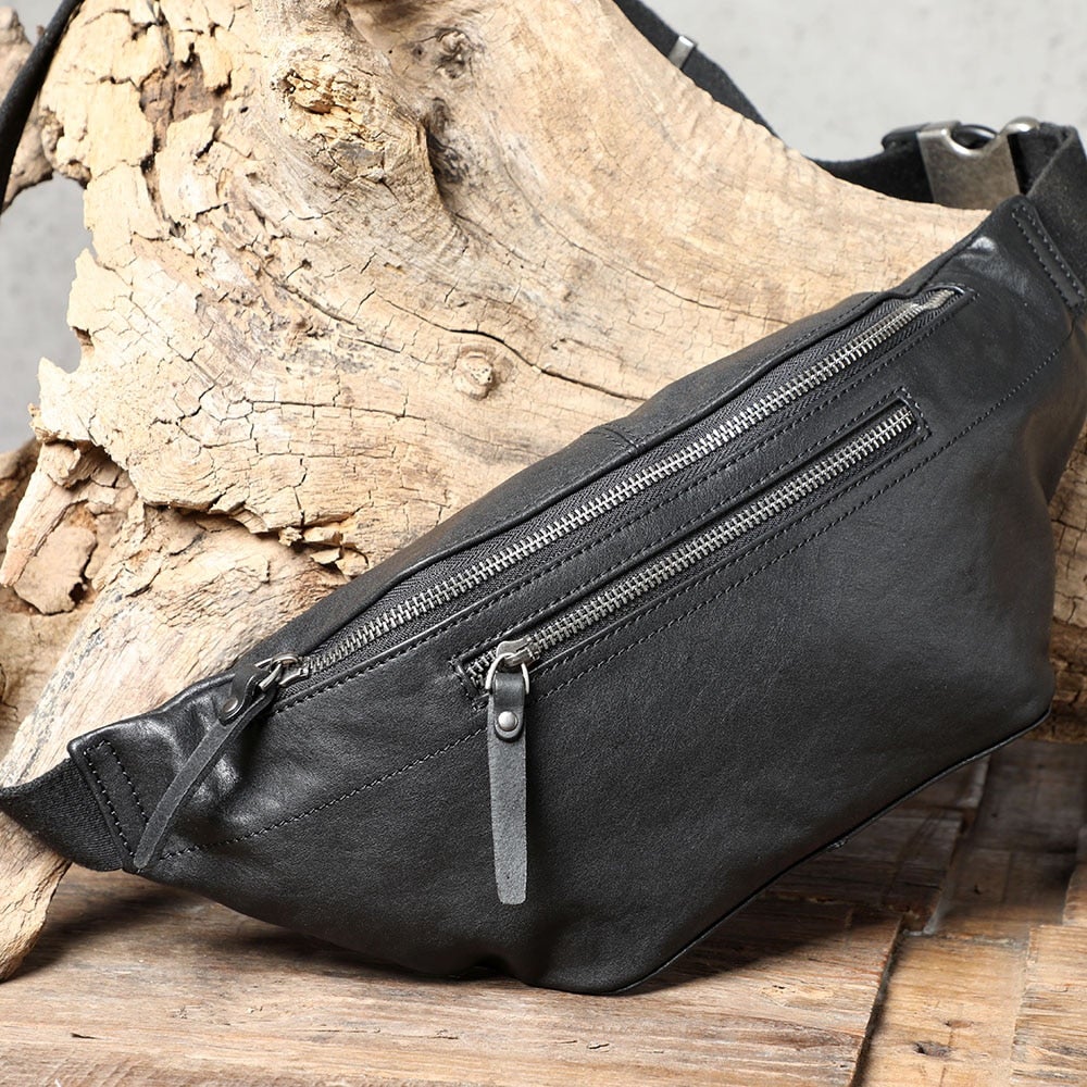 Rindsleder Leder Taille Tasche