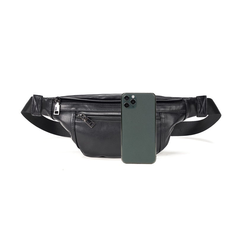Leder Brust Und Taille Tasche