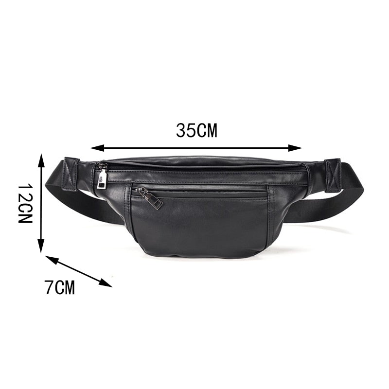 Leder Brust Und Taille Tasche
