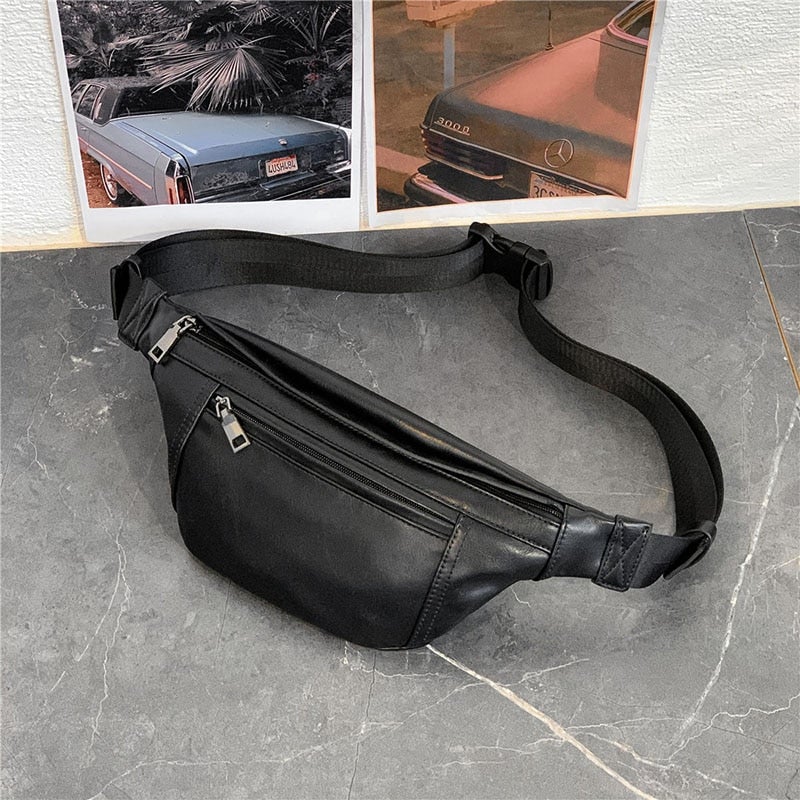 Leder Brust Und Taille Tasche