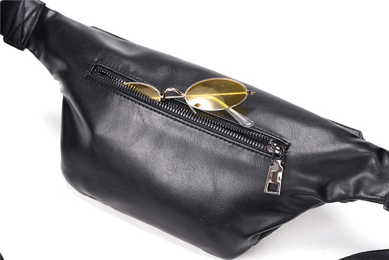 Leder Brust Und Taille Tasche