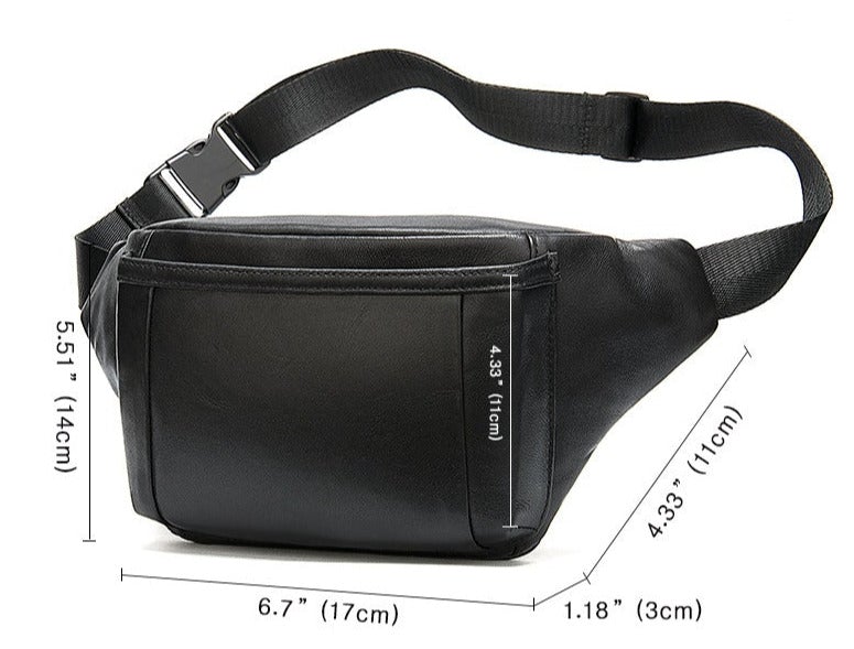 Leder Brust Tasche