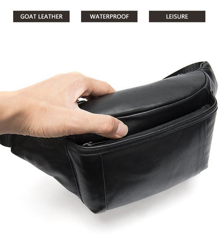 Leder Brust Tasche