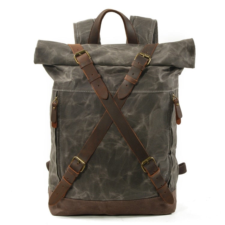 Jahrgang Rolltop Rucksack